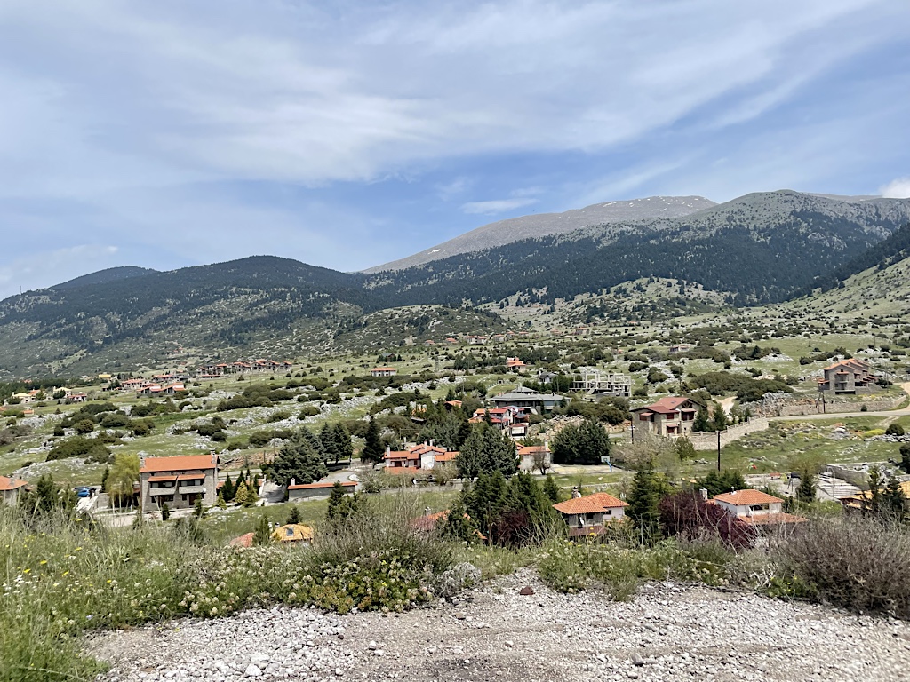 Livadi is basically a summer ghost town; it’s all new construction houses built entirely for the winter ski season.