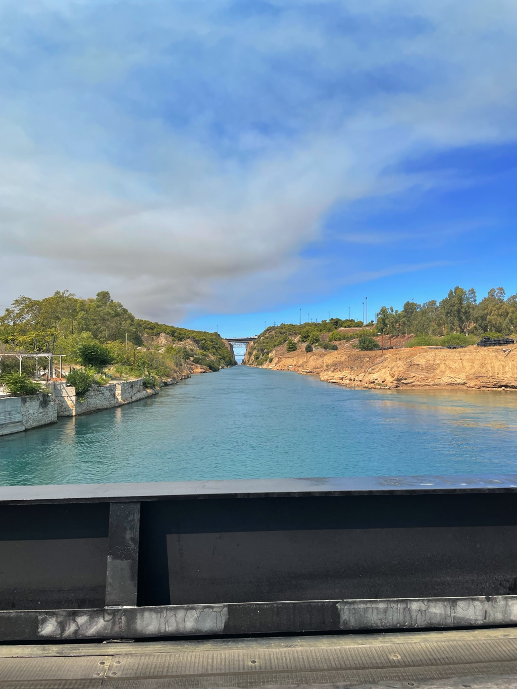 We took a break at a café overlooking the Corinth Canal. Does this canal make the Peleponnesus an actual island in its own right?