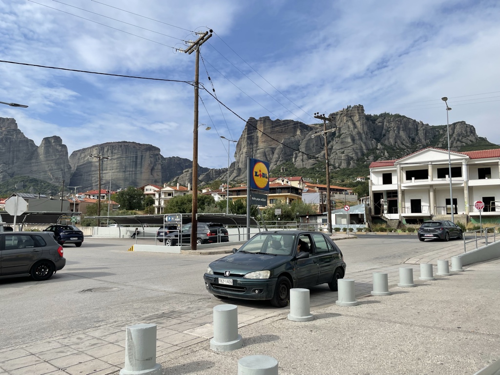 Even the grocery store parking lot has an amazing view!