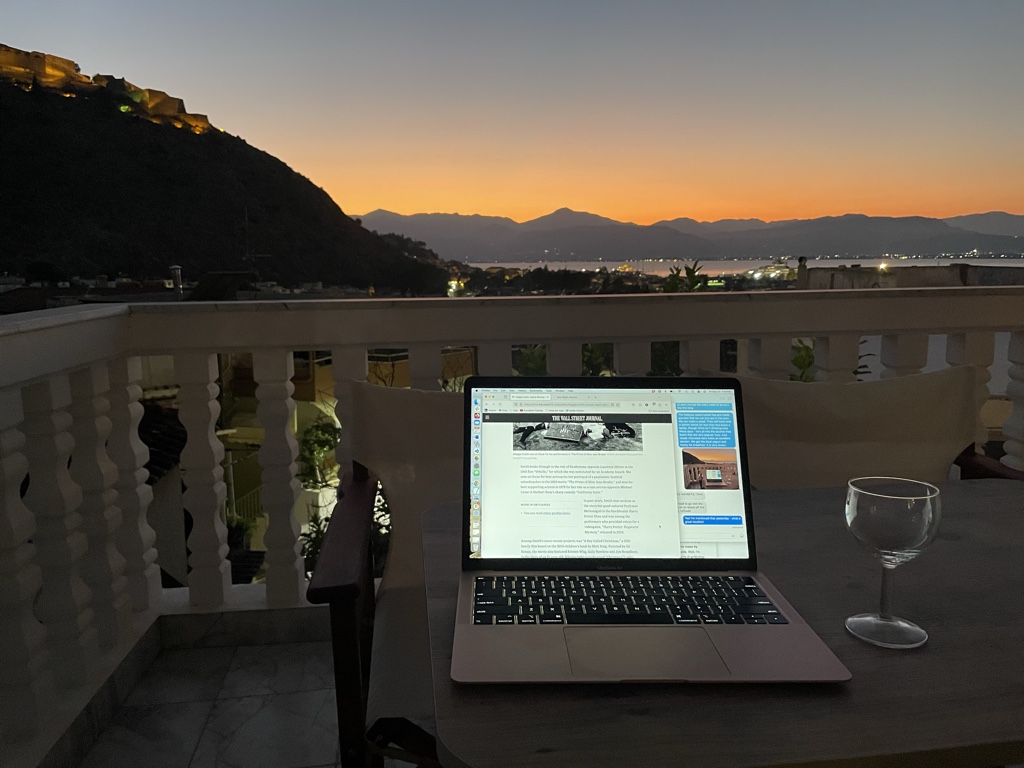One massive perk of our beautiful apartment was not one but TWO balconies! (We ended up using one of them as a clothes drier, but still.)