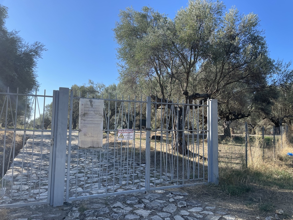 The way into the site is blocked. Thou shall not pass!