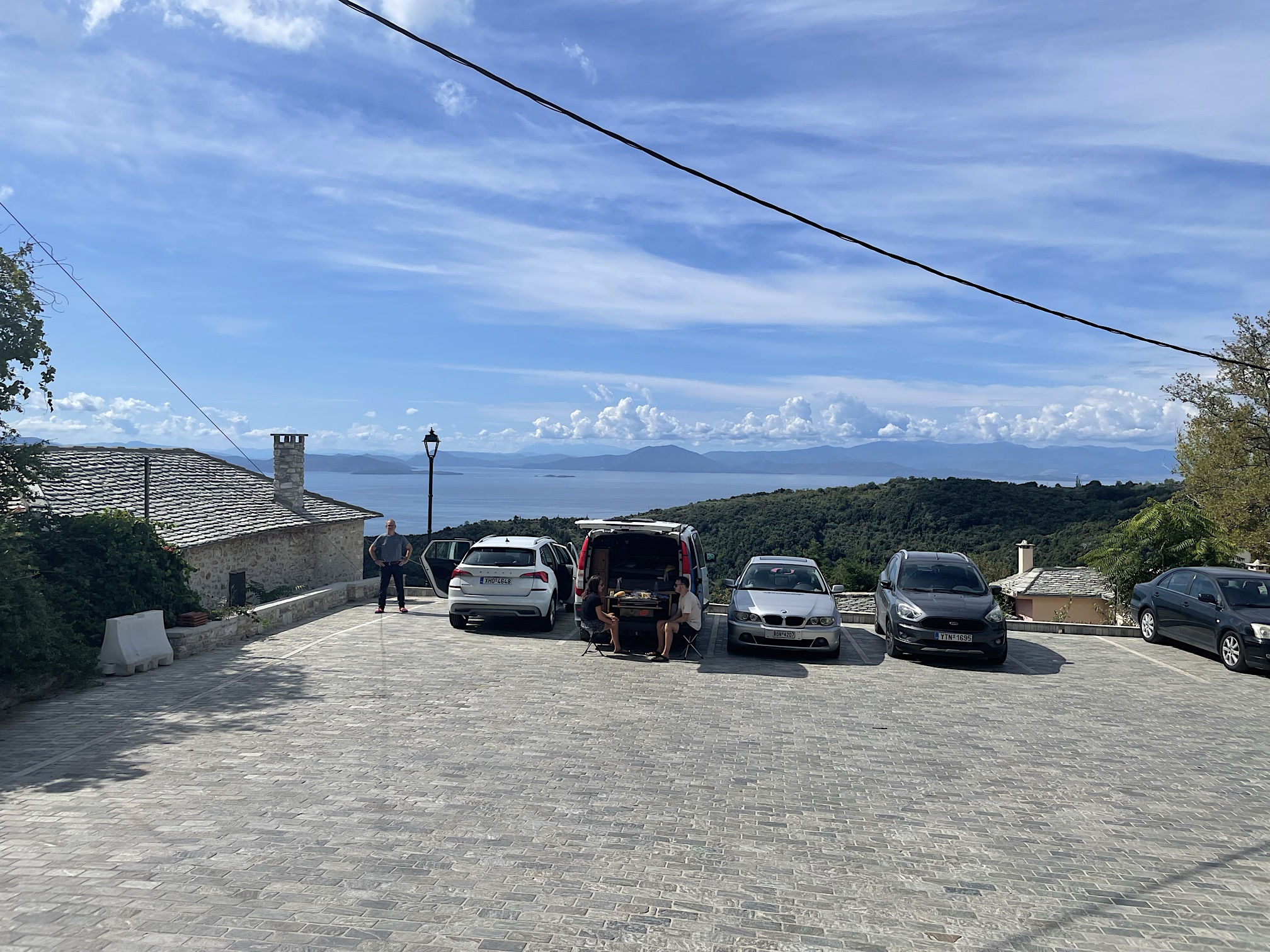 The Skoda had a great view all week!