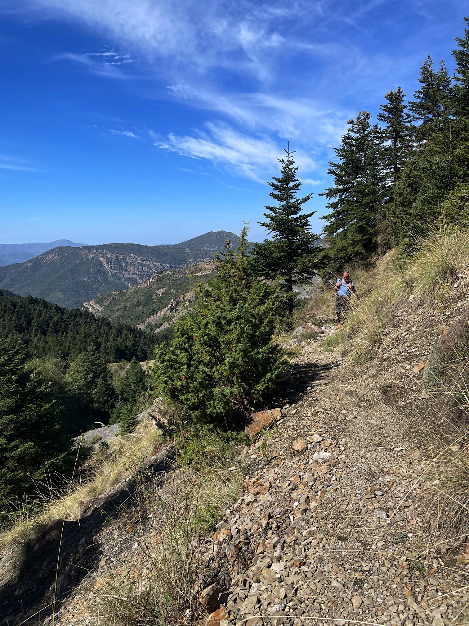 Walking in Greece always includes climbing.