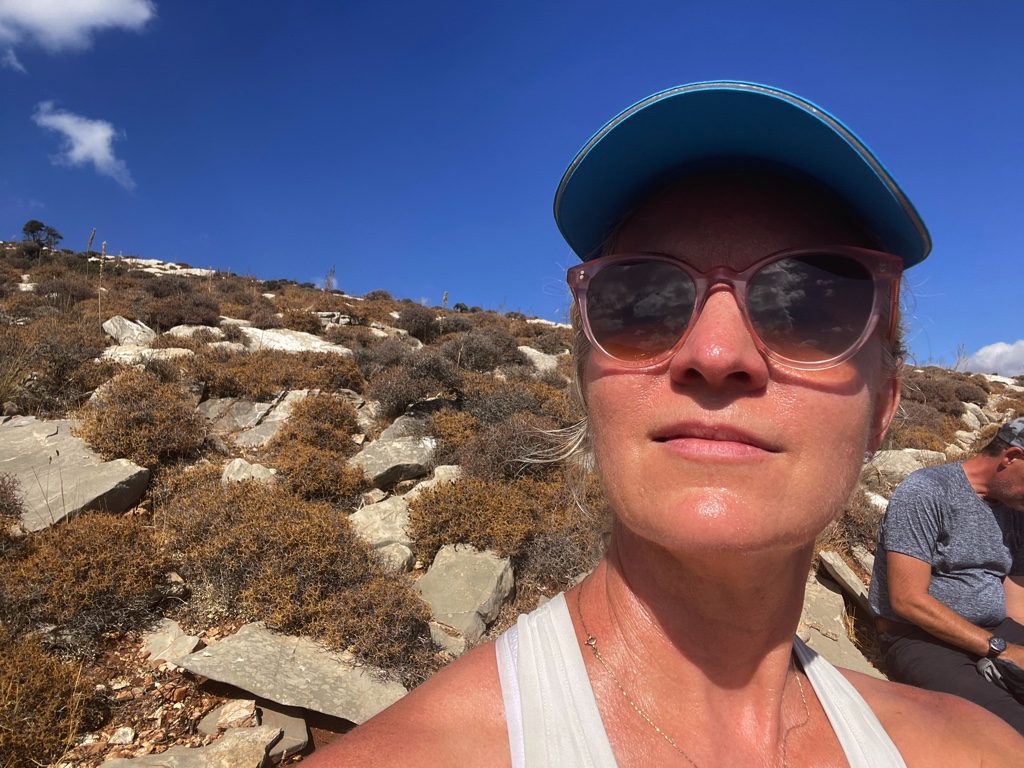 It was sunny and dusty!