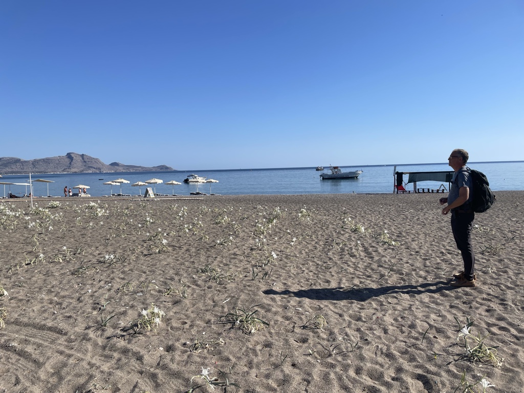 Vlicha beach, looking desolate in the morning.