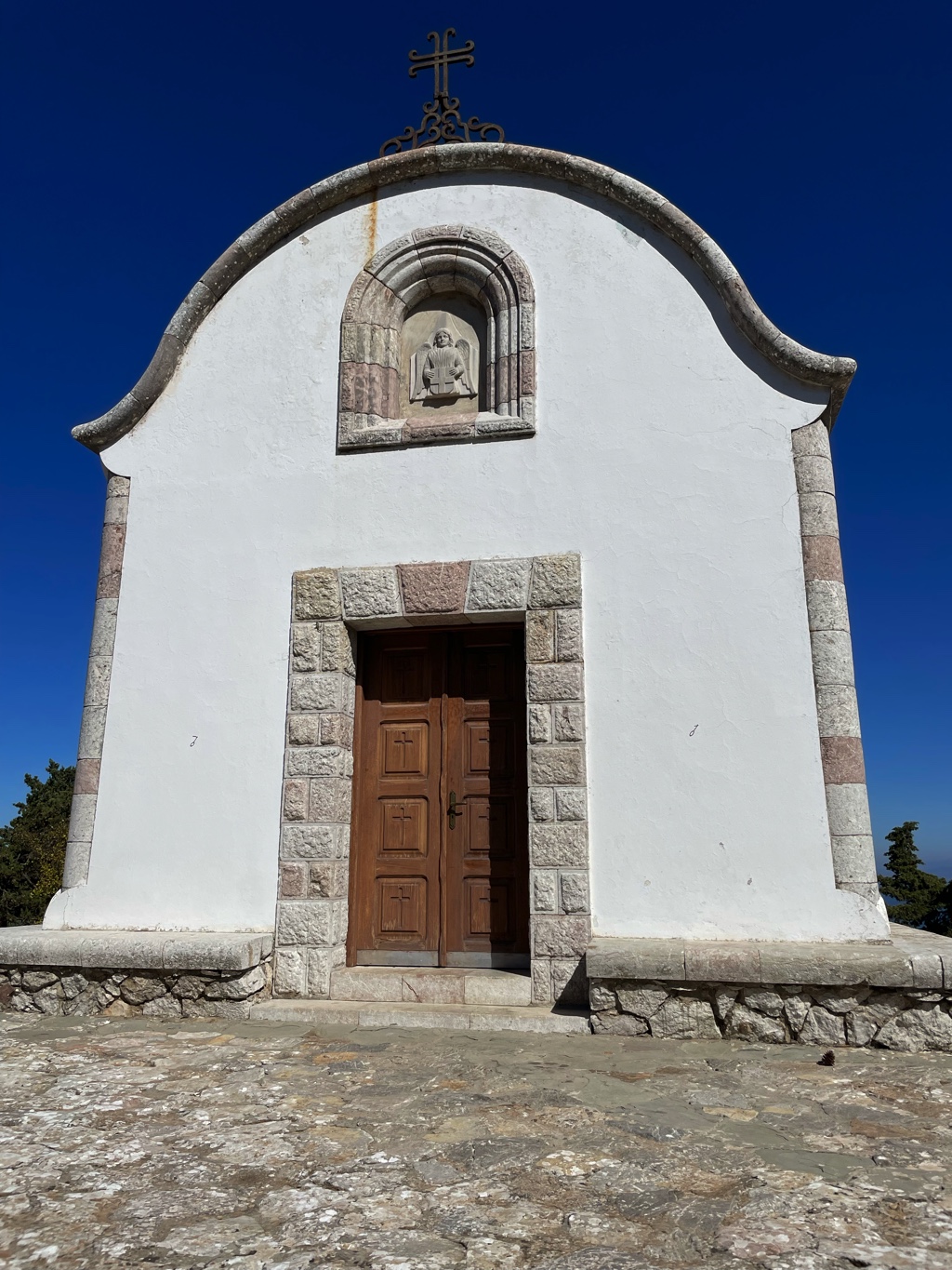 This church is at the top of the trail.