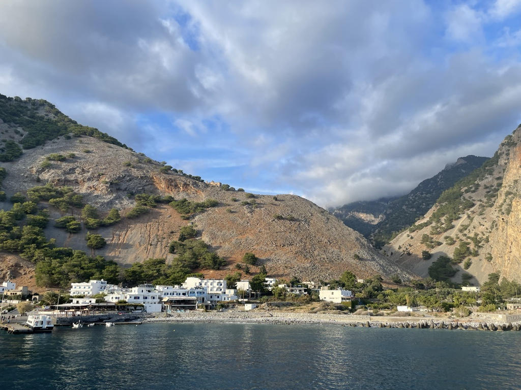 Agia Roumeli and the mouth of the Samaria Gorge