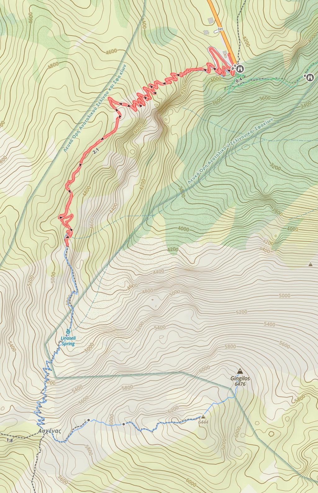 The Mt. Giglios hike. We made it about half way.