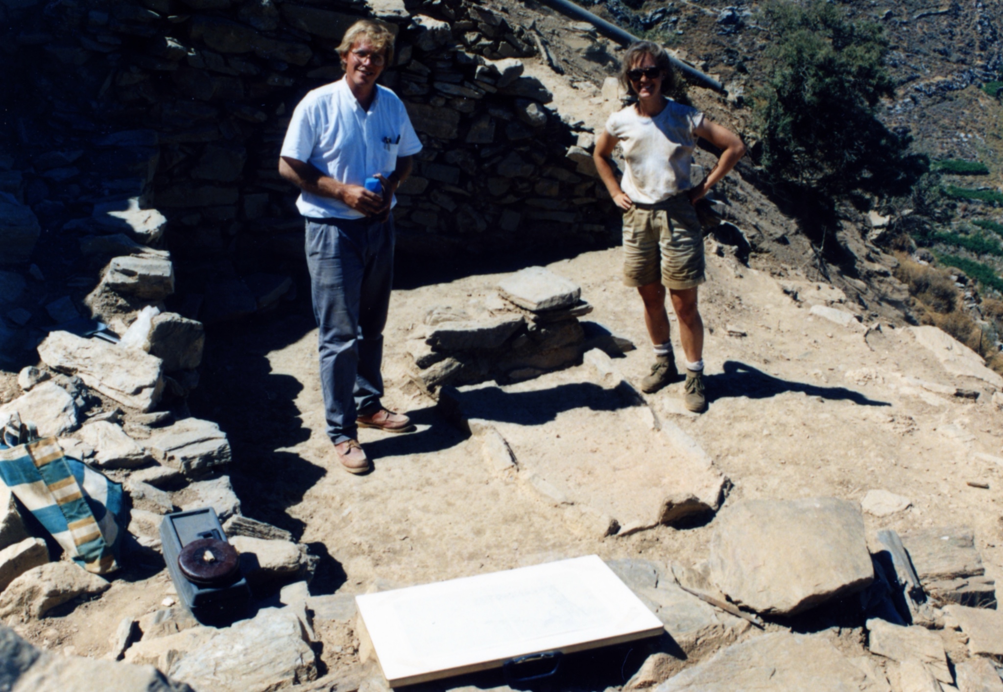 Donald Haggis and me in his trench.