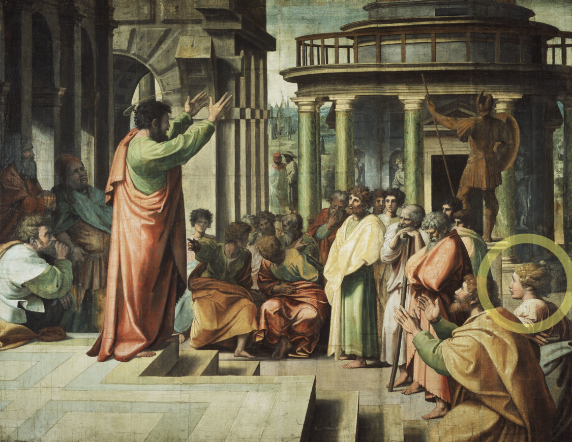 Raphael’s “St. Paul Preaching at Athens, c. 1515