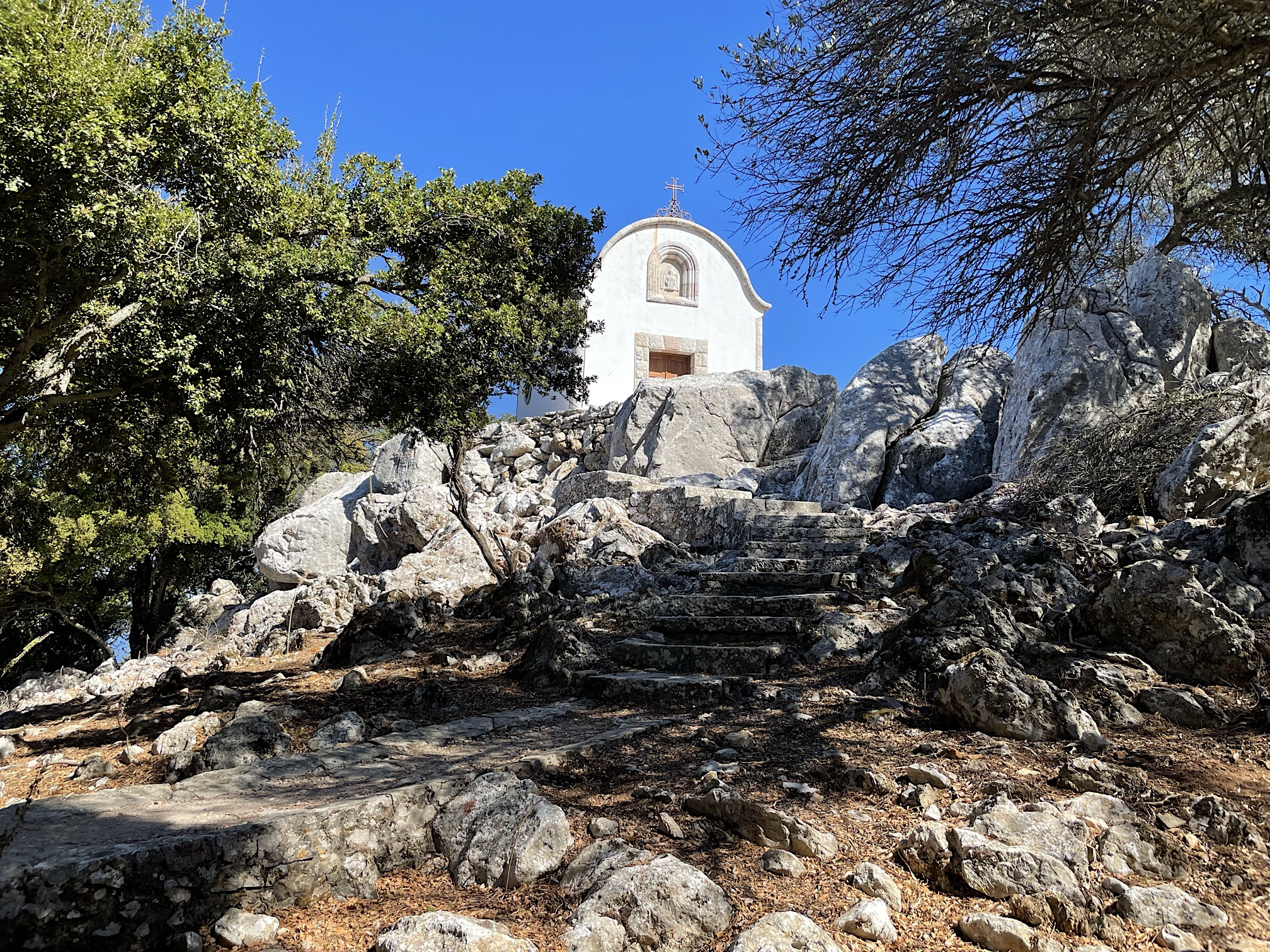 We hiked up to a Profitis Ilias on Rhodes.