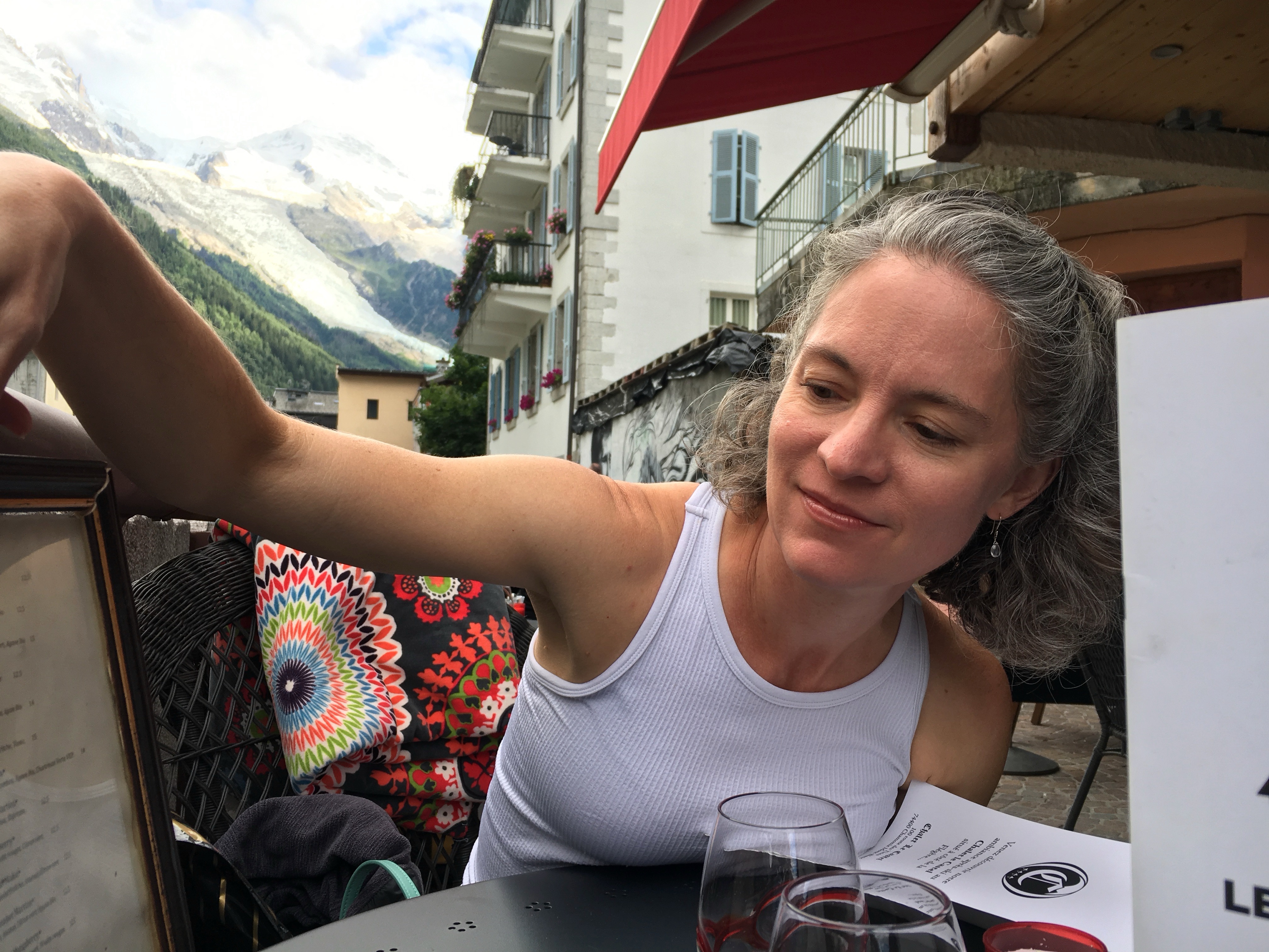 This was the last night I could be photographed with a glacier in the background.