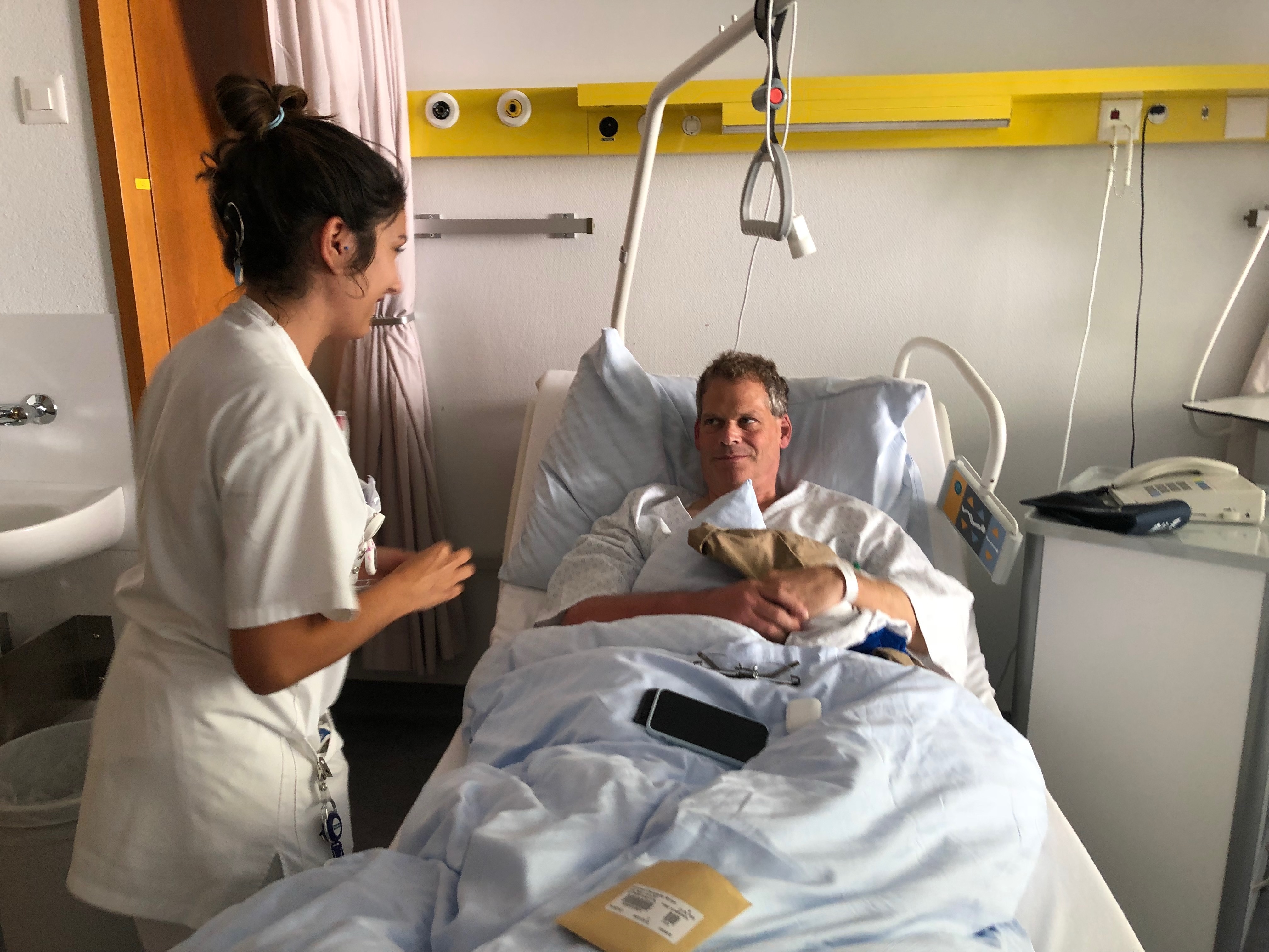 The nurses were cute, too.