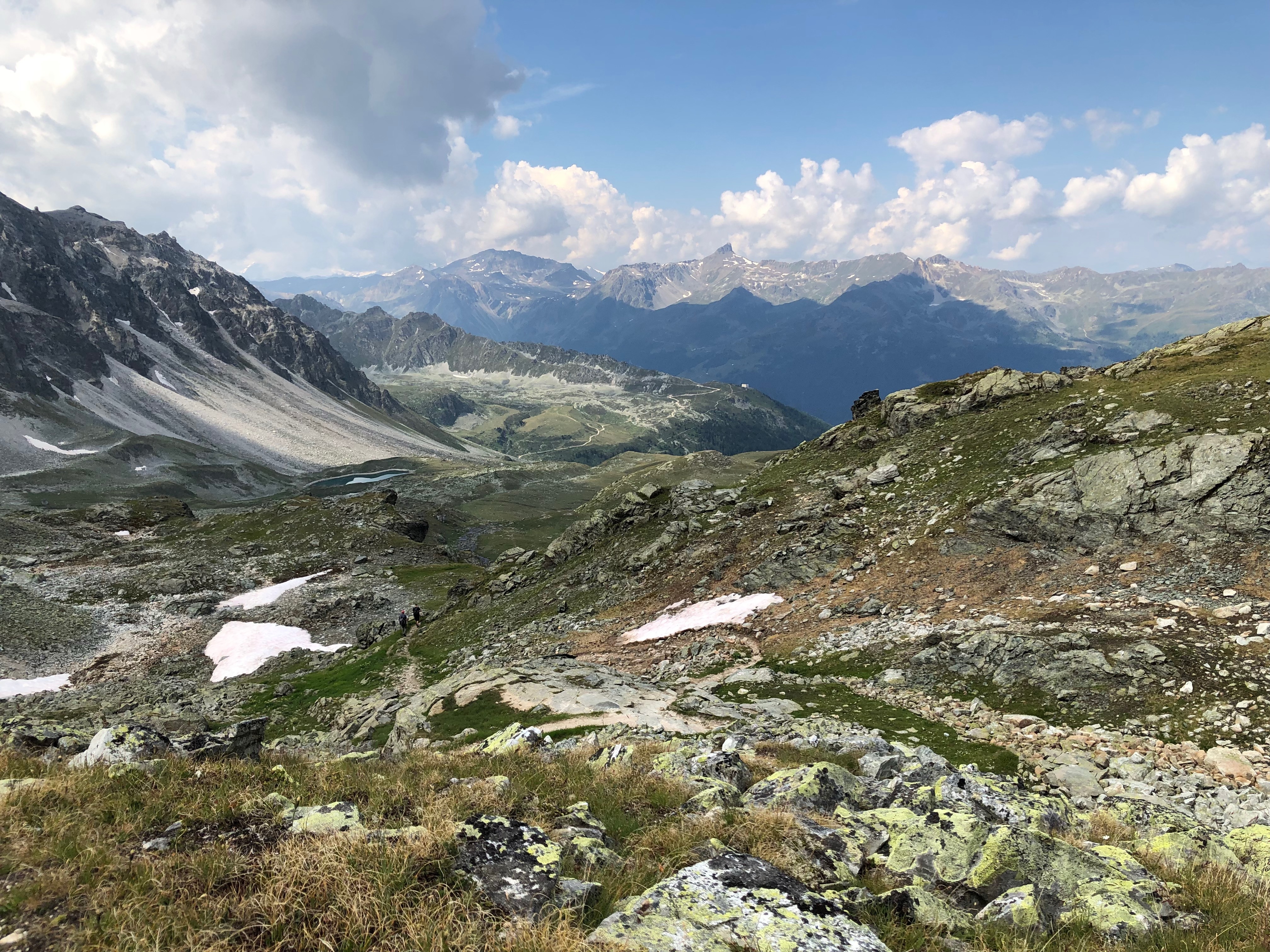 Looking back the way we came.