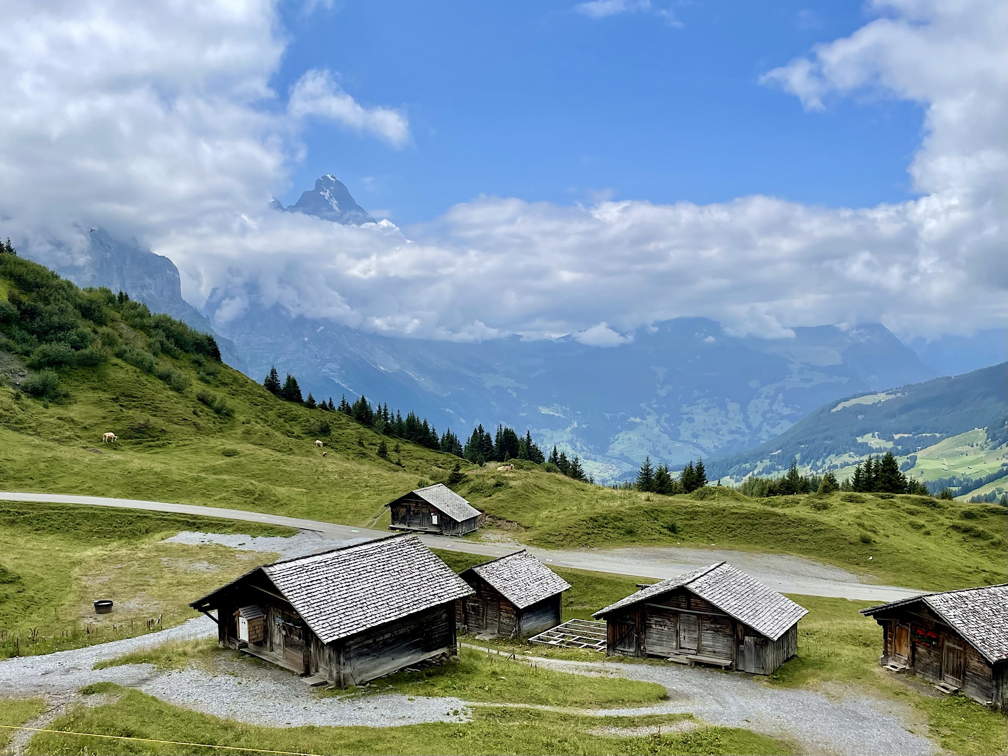 Is that the Eiger peeking out above the clouds?