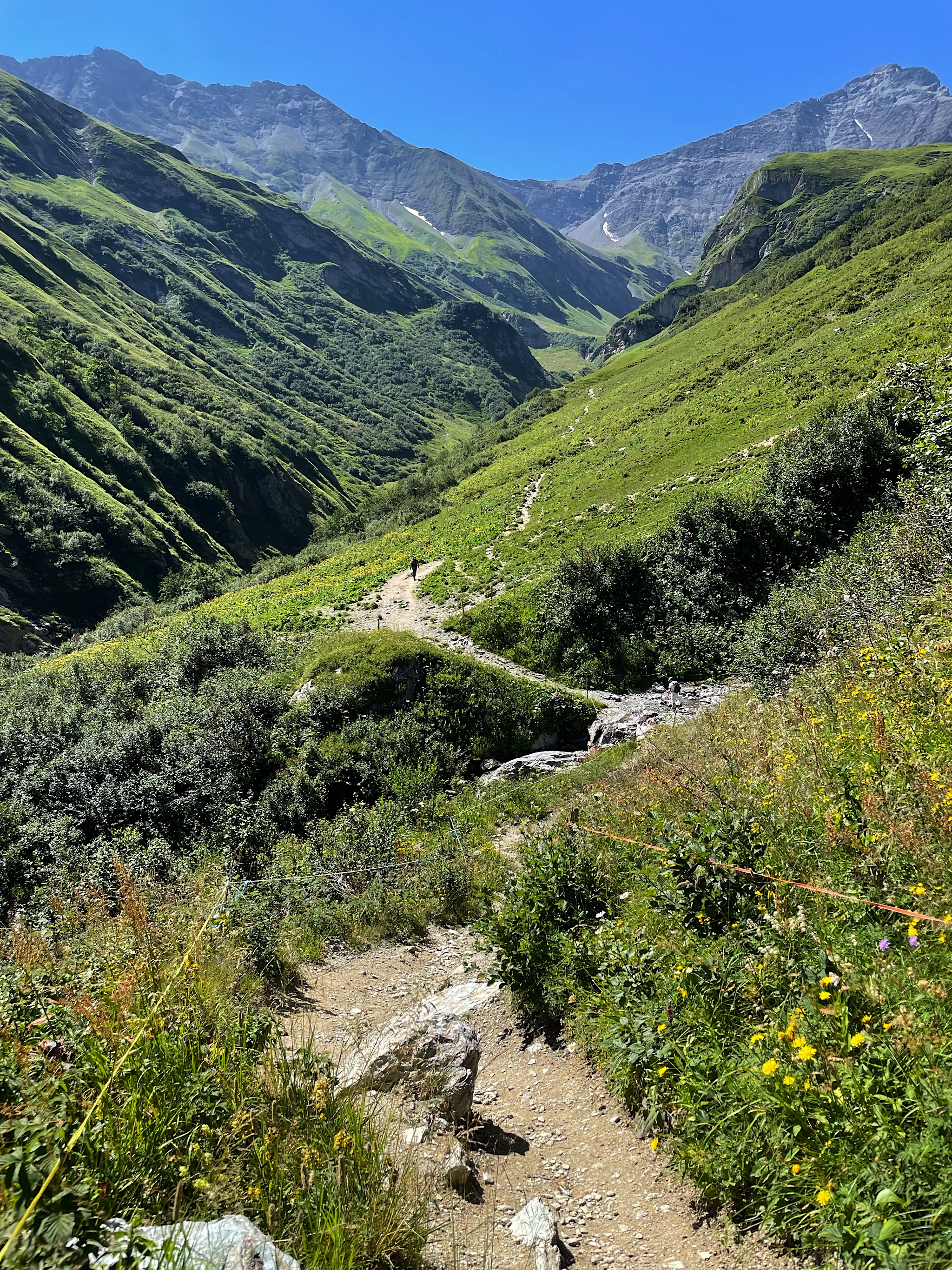 Then we headed up the valley in the direction of the Foopass.