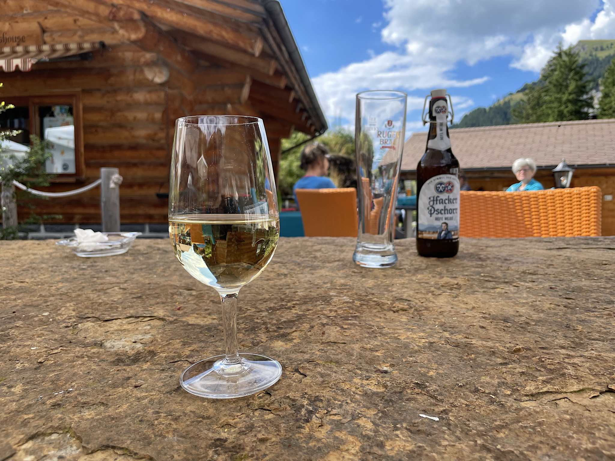 It was nice to stop walking and finally relax!