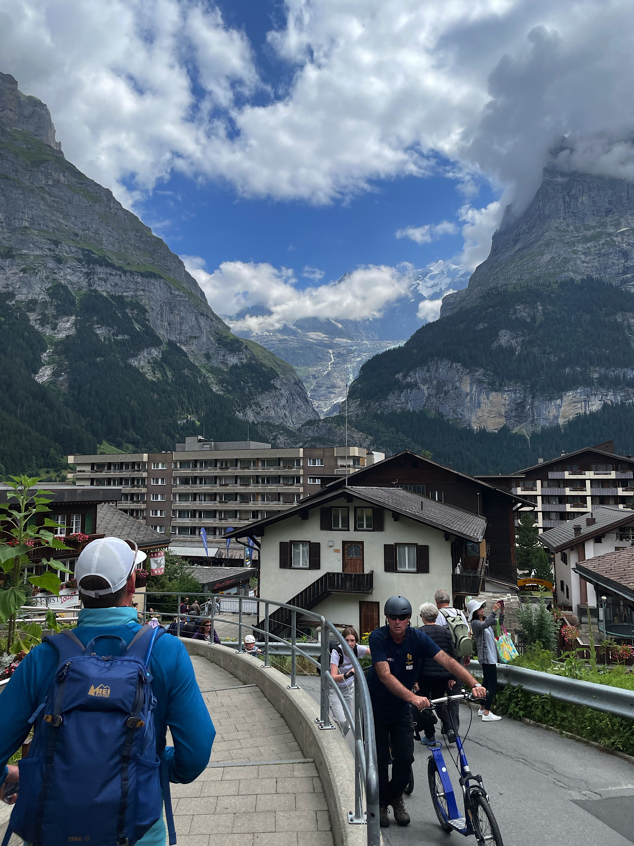 And now we’re in a real town.