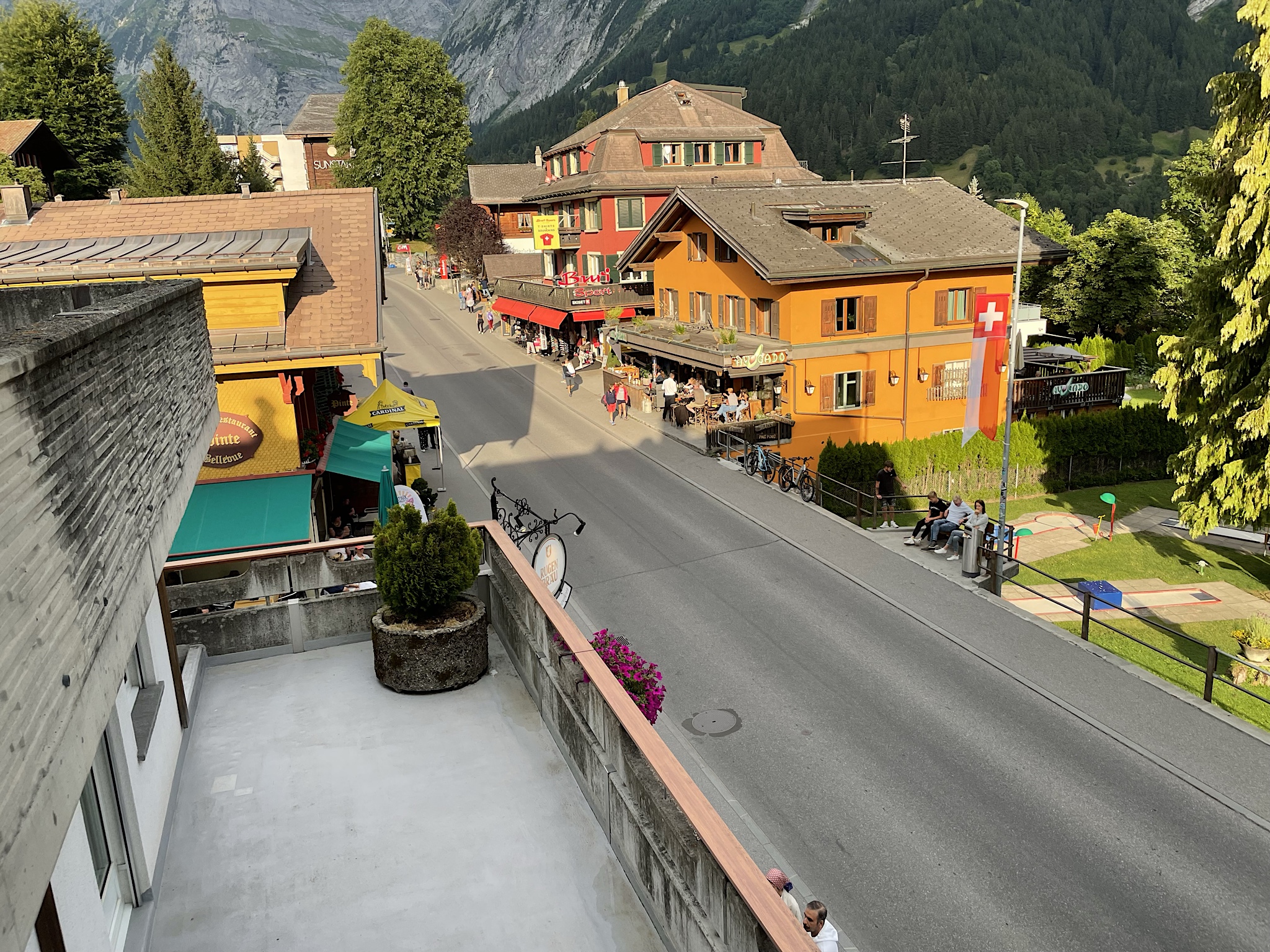 This street was closed off for live music.