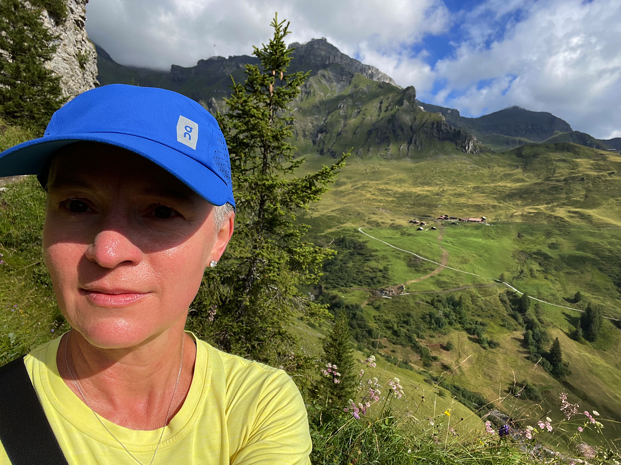 Trying not to contemplate the drop to my left