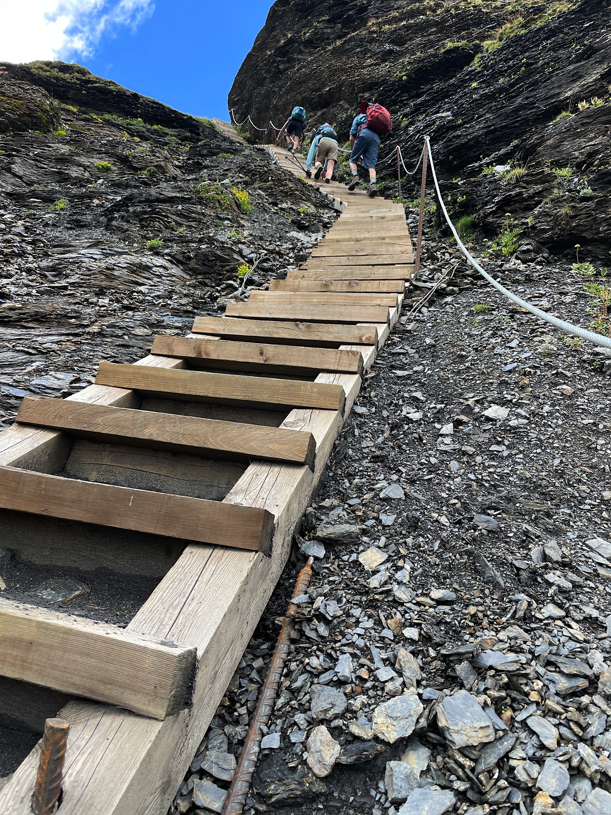 The ladders are the last stage.