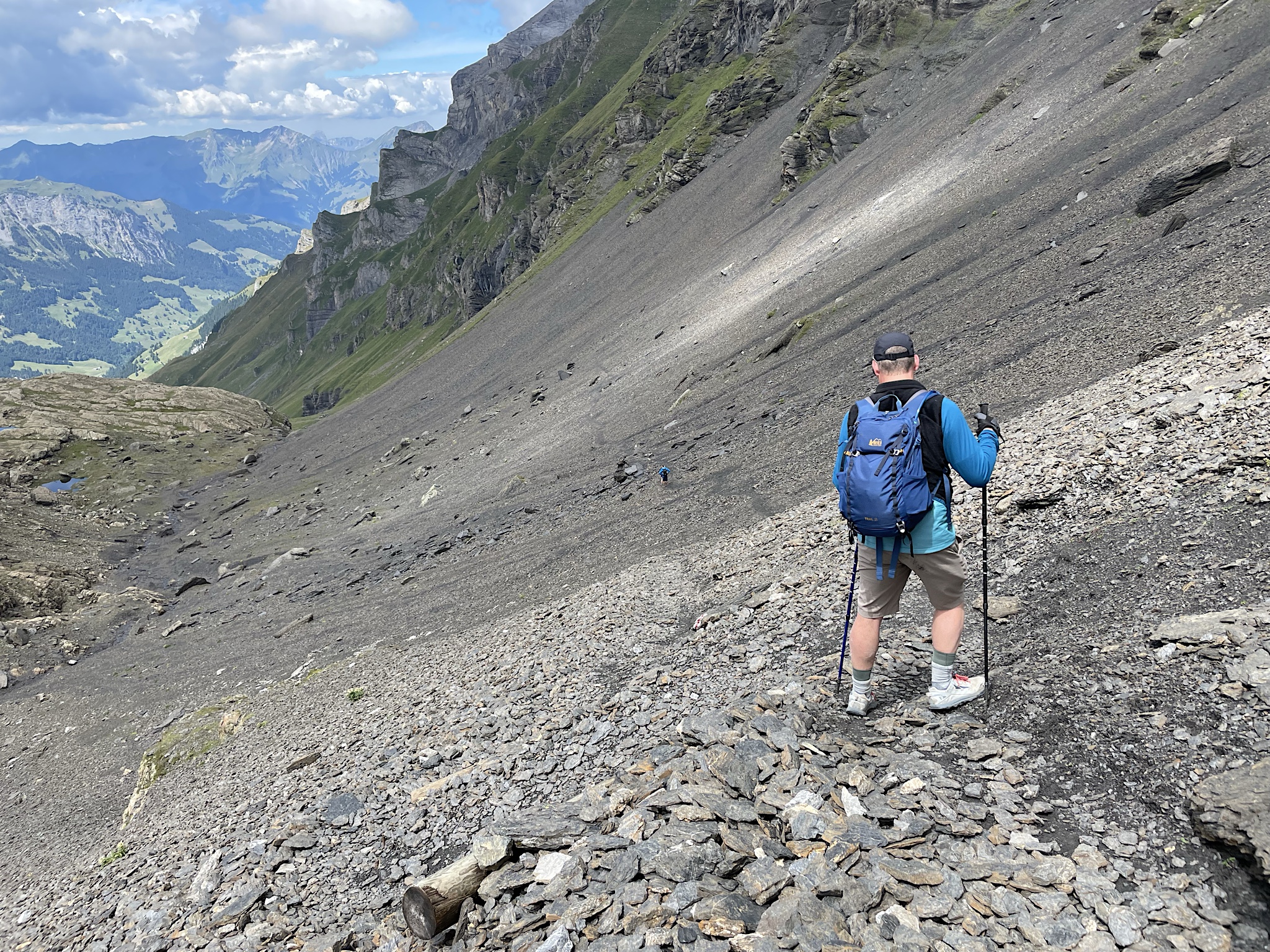 The Griesalp side consists of what feels like hours of scree.