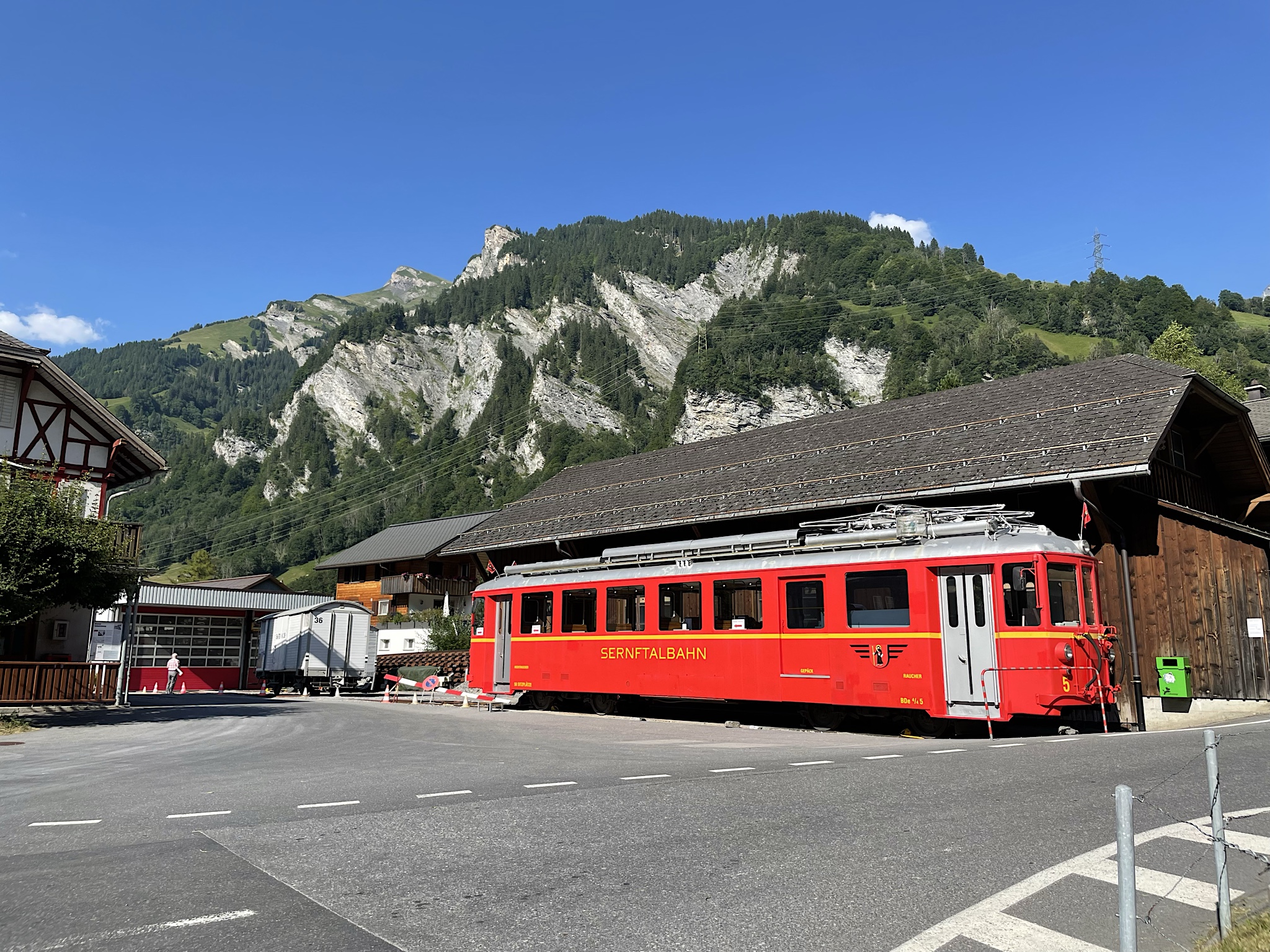 One of many Swiss trains. Chris had a toy one when he was 2 years old and living in Cold War Berlin. Brings back dim memories.