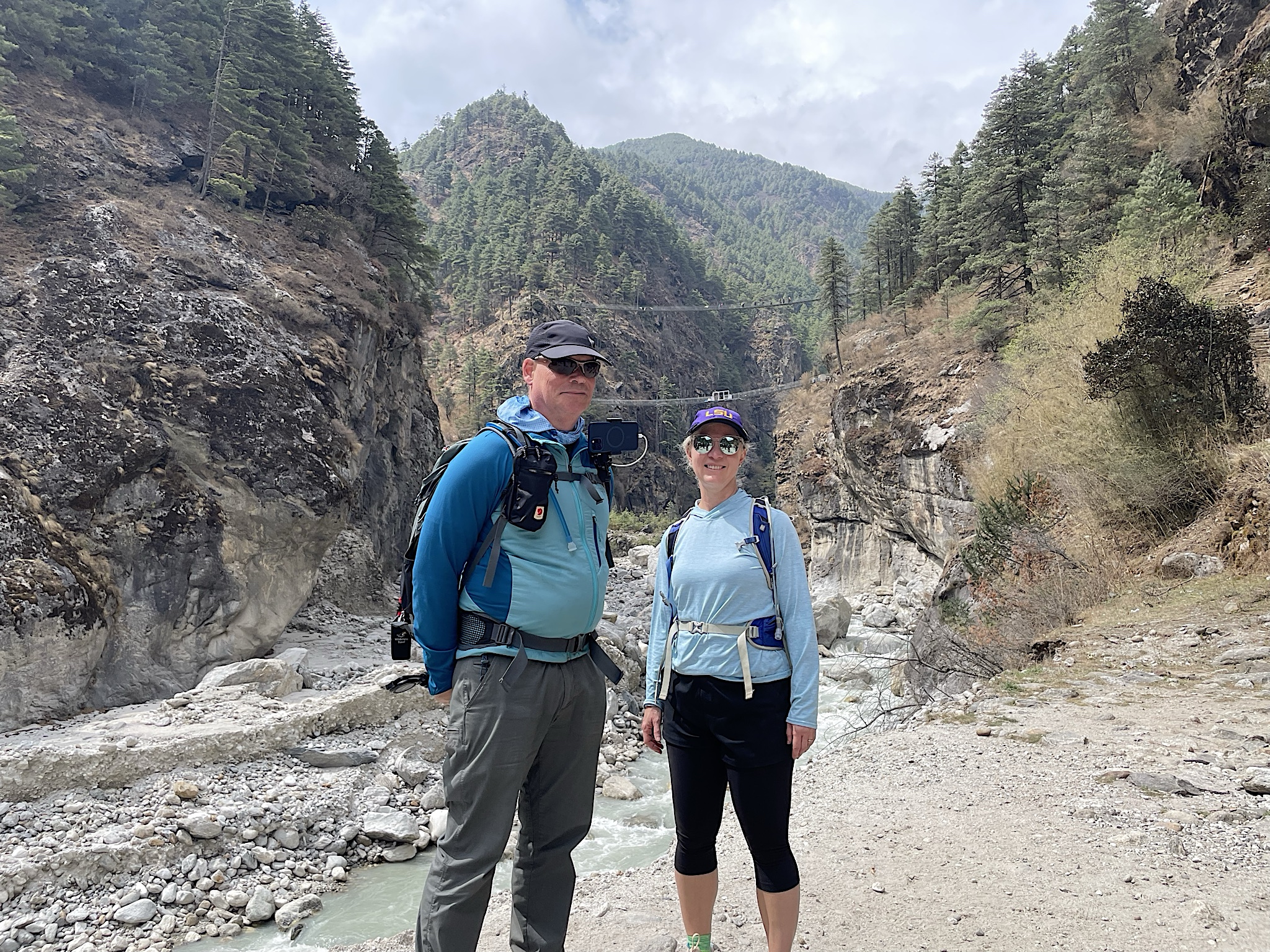 We got our first view of the famous Hillary Bridge.