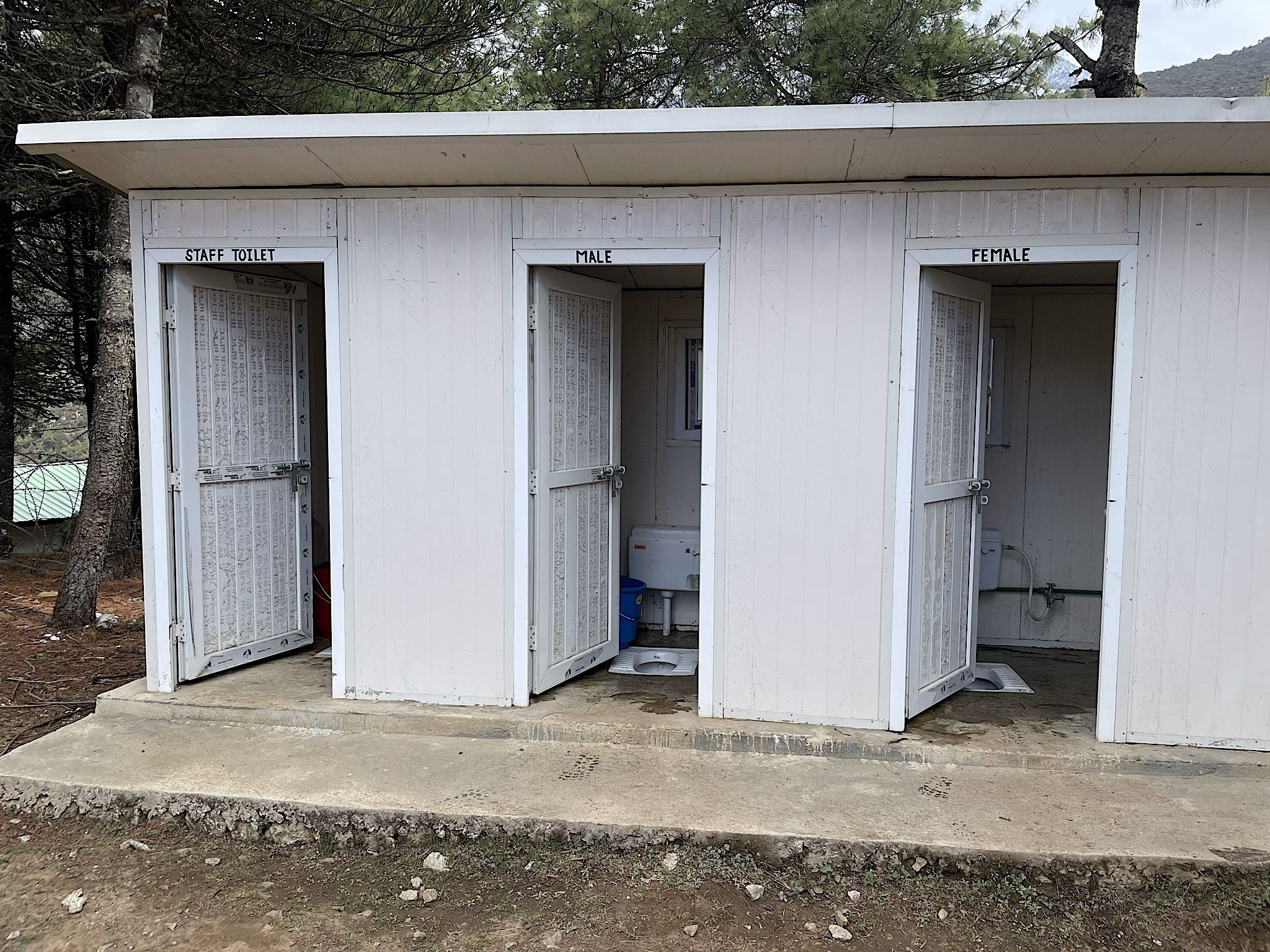 Toilets for three genders.