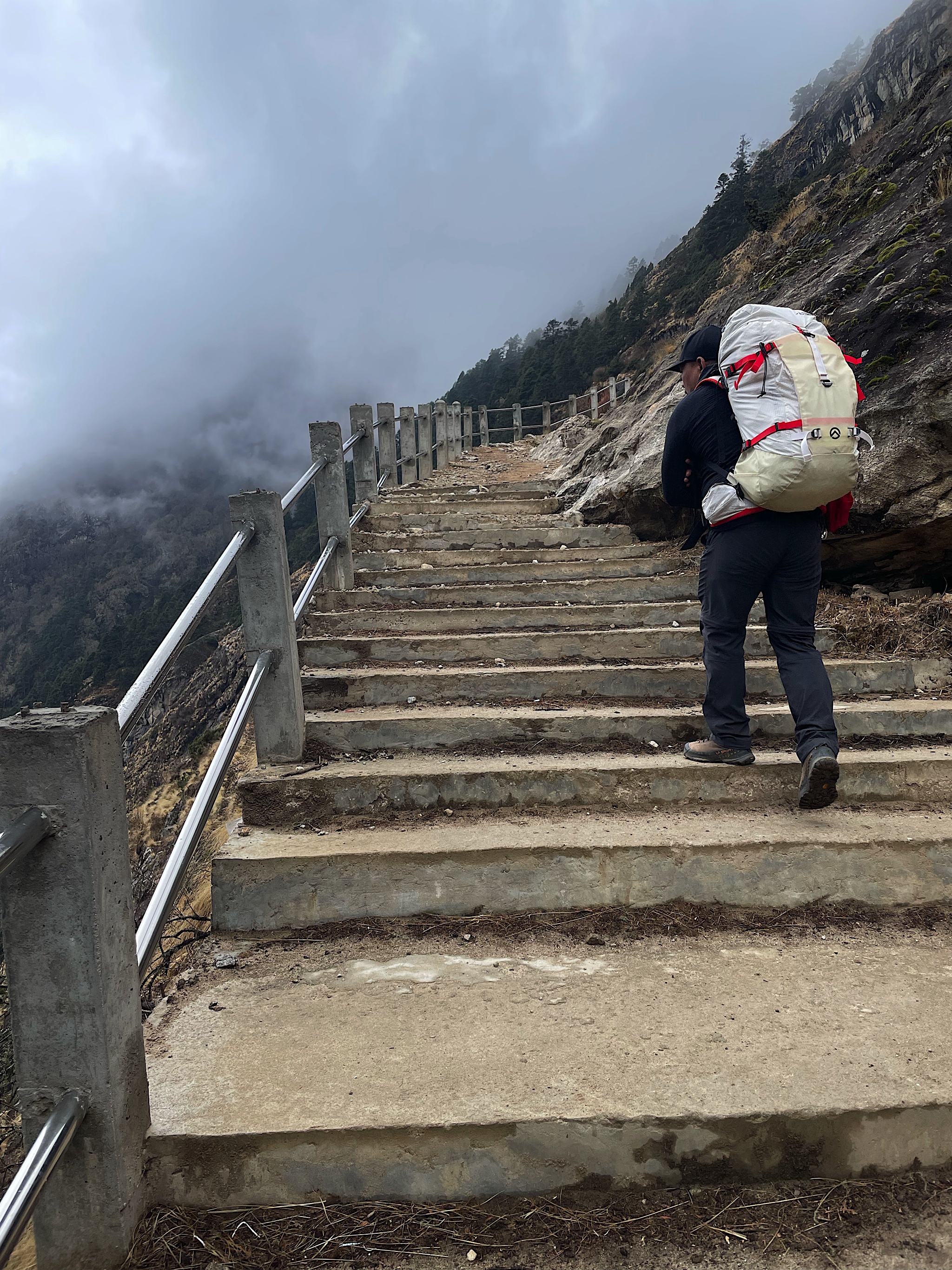 It is a stiff climb!