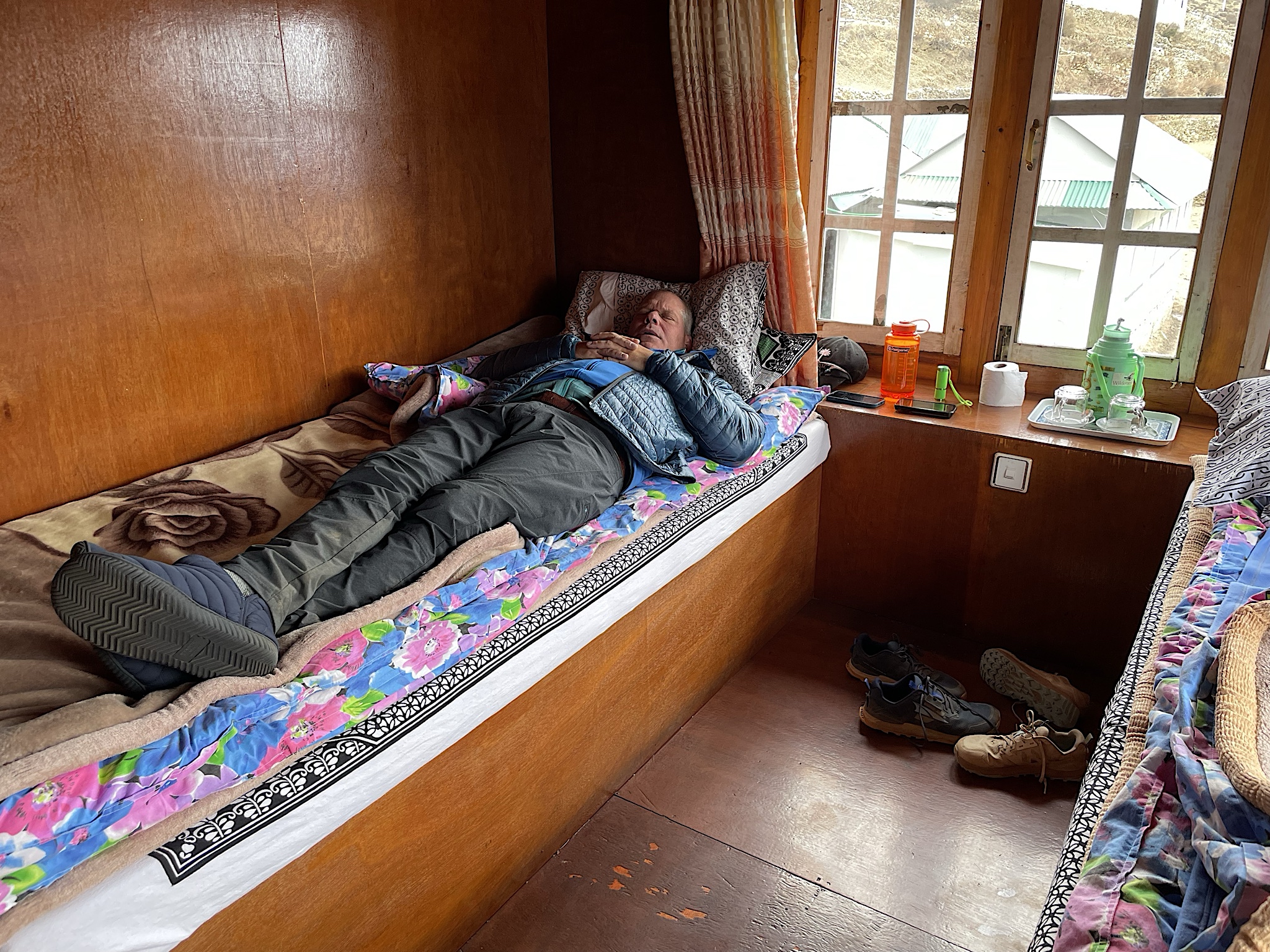 Our room, with a lovely view over town.