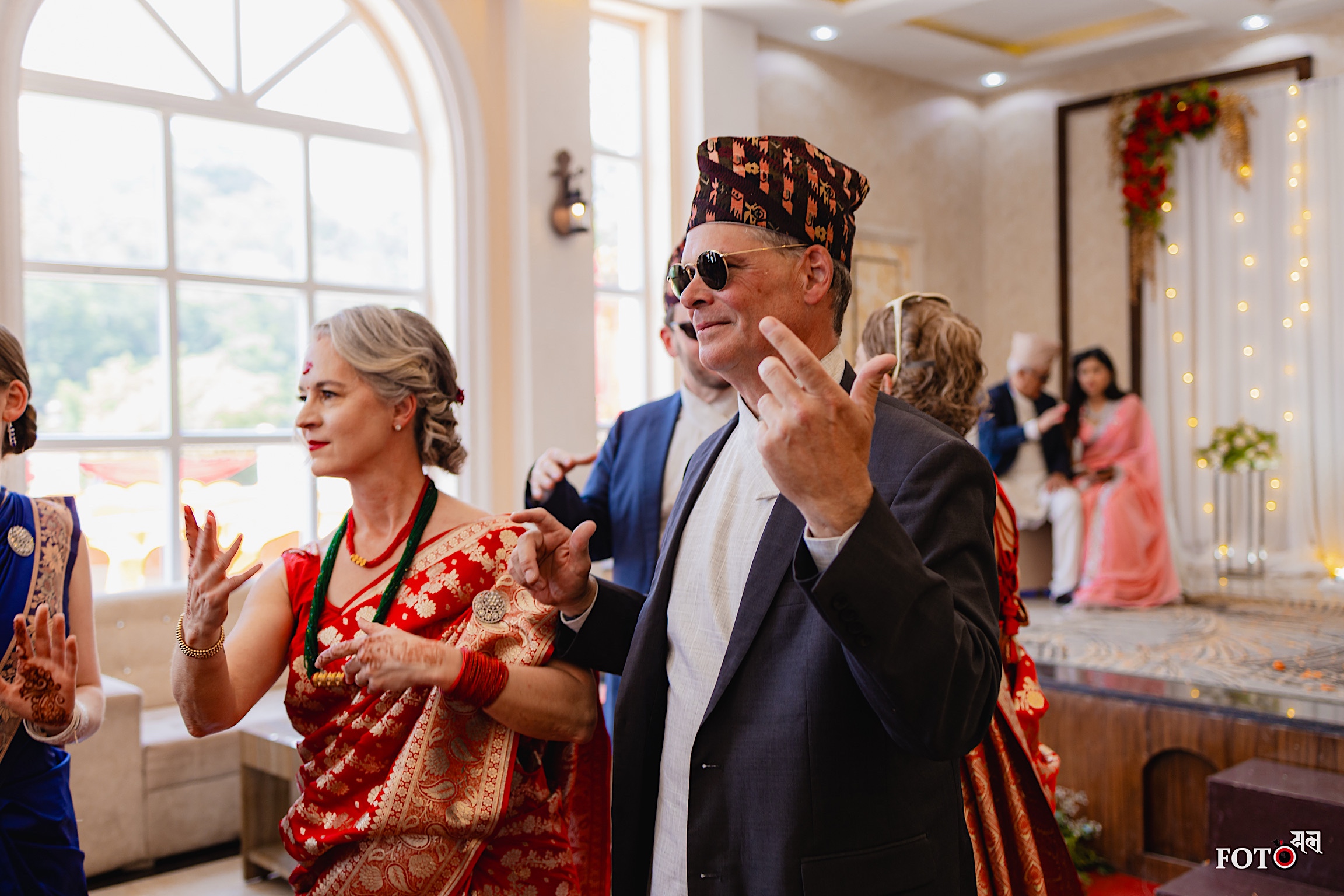 We had to dance. A lot. The sunglasses are mandatory, evidently.